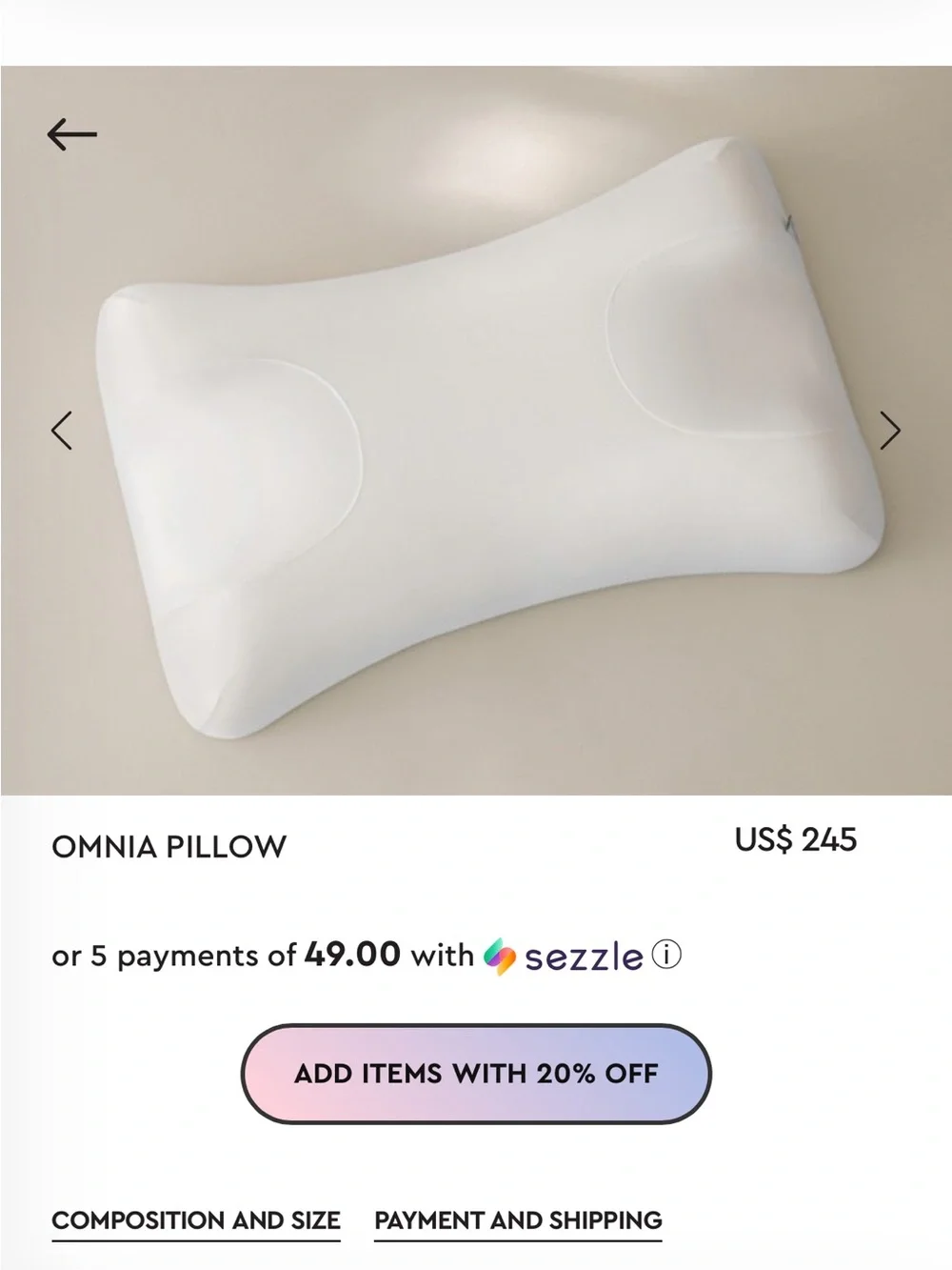 Sleep and Glow Anti Wrinkle Pillow + Pillow Case